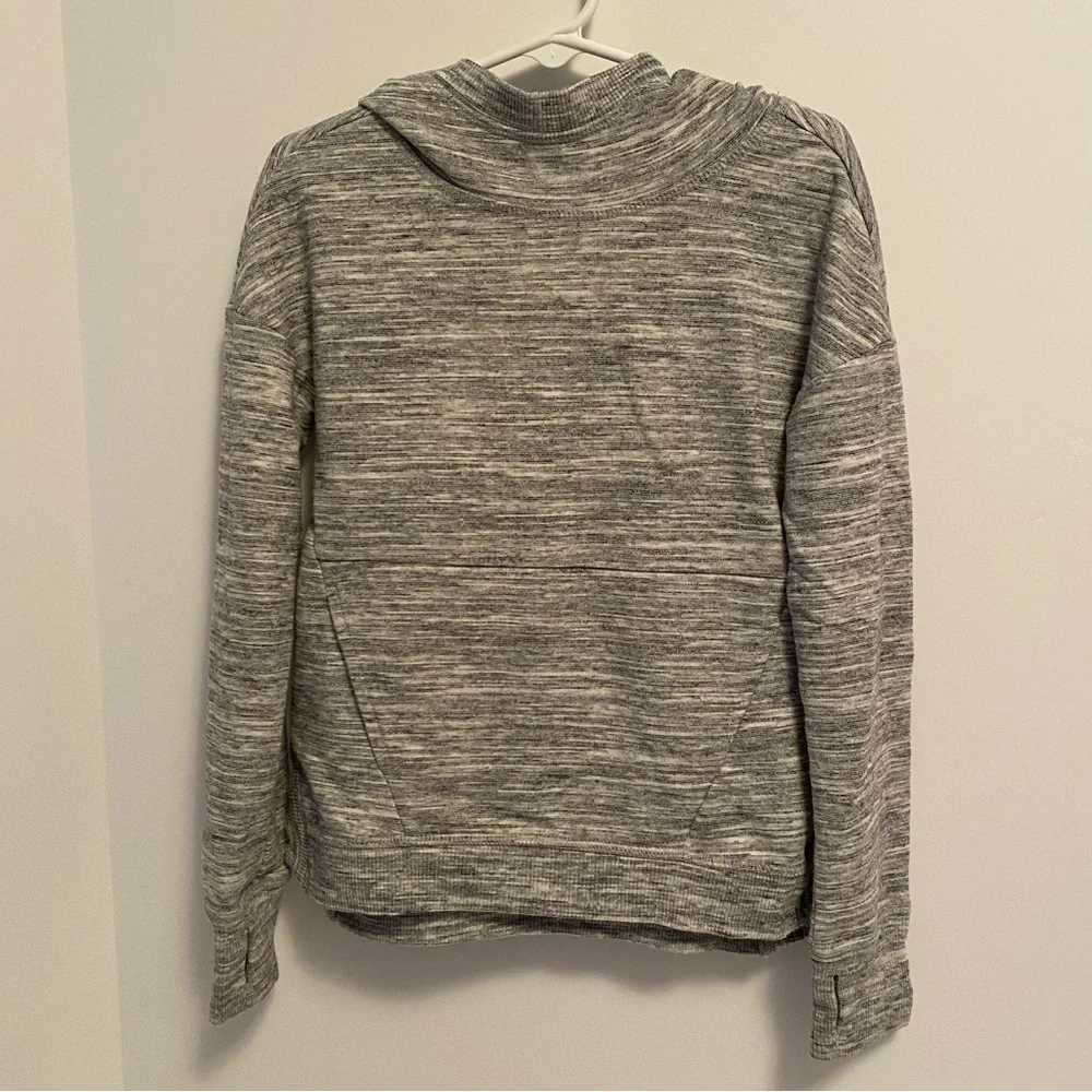 Athletic Works Girls Gray Marbled Hoodie & Pink Half-Zip Pink Fleece XS (4-5)